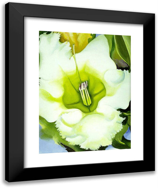 Cup of Silver Ginger 20x24 Black Modern Wood Framed Art Print Poster by O'Keeffe, Georgia