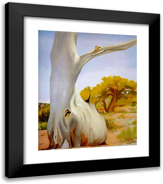 Dead Cottonwood Tree 20x23 Black Modern Wood Framed Art Print Poster by O'Keeffe, Georgia