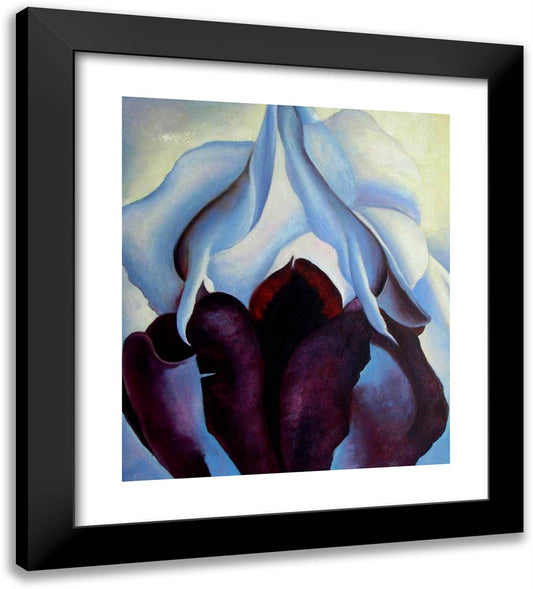 Flower of Life 20x22 Black Modern Wood Framed Art Print Poster by O'Keeffe, Georgia