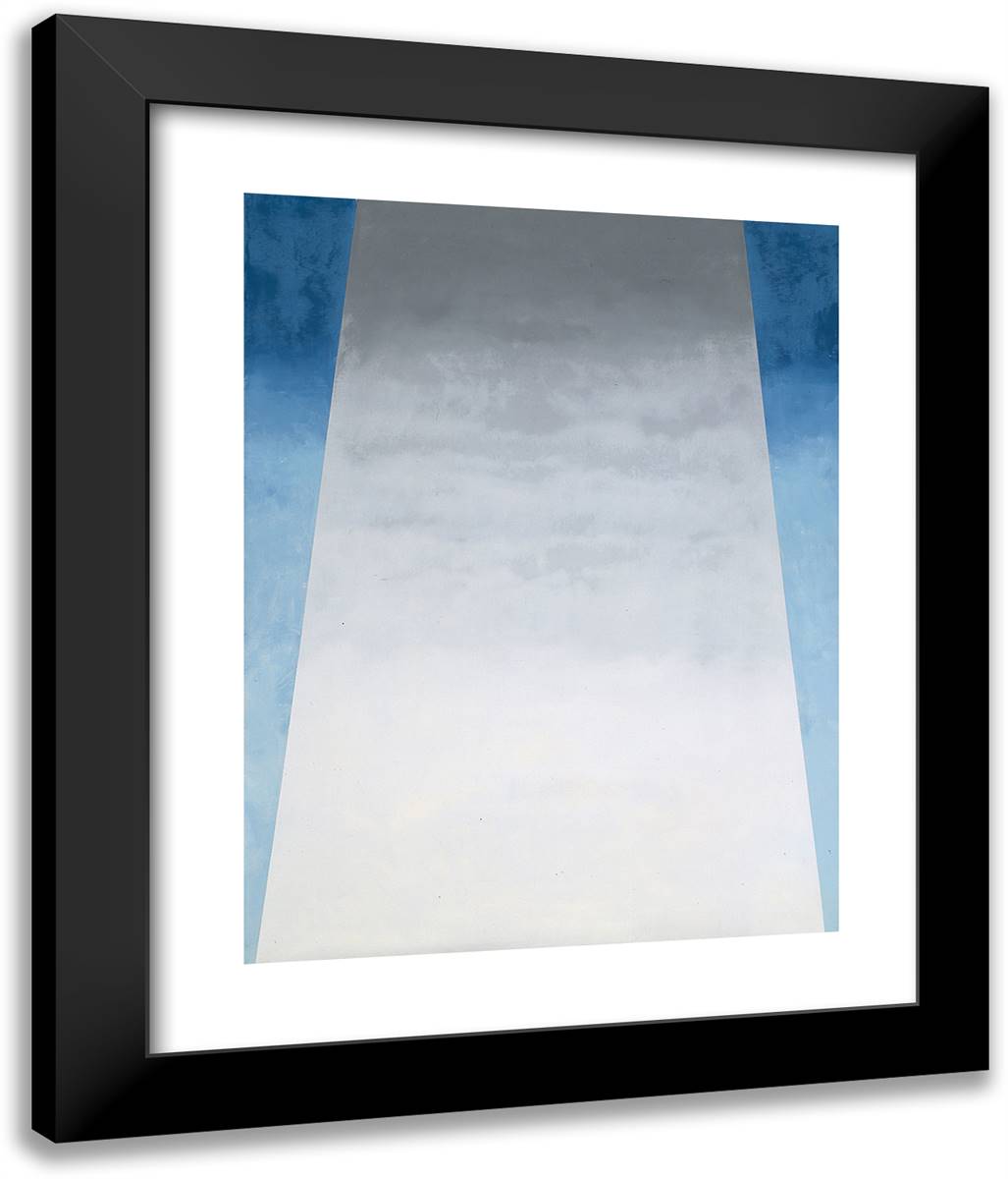 From a Day with Juan IV 20x24 Black Modern Wood Framed Art Print Poster by O'Keeffe, Georgia