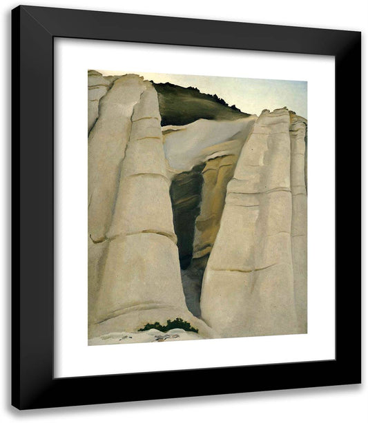 From the White Place 20x23 Black Modern Wood Framed Art Print Poster by O'Keeffe, Georgia