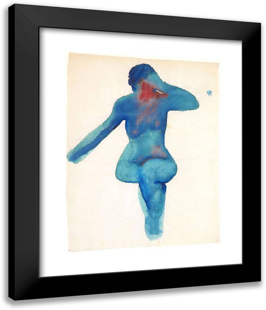 Nude Series VIII 20x24 Black Modern Wood Framed Art Print Poster by O'Keeffe, Georgia
