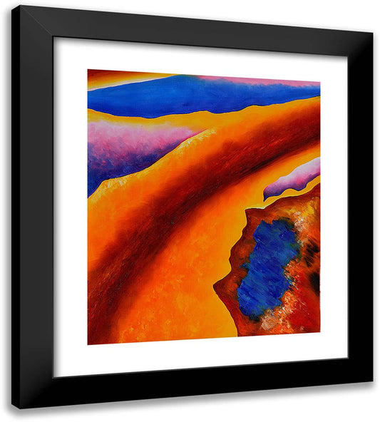 Only One 20x22 Black Modern Wood Framed Art Print Poster by O'Keeffe, Georgia