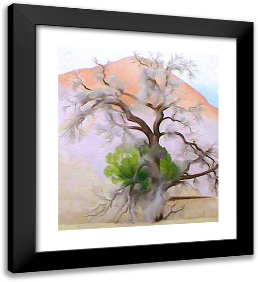 Pinons with Cedar 20x22 Black Modern Wood Framed Art Print Poster by O'Keeffe, Georgia