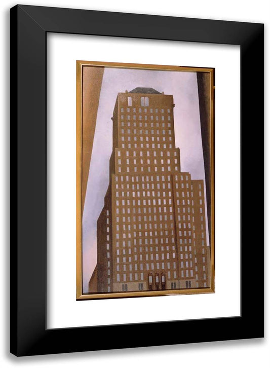 Shelton Hotel New York No. 1 17x24 Black Modern Wood Framed Art Print Poster by O'Keeffe, Georgia