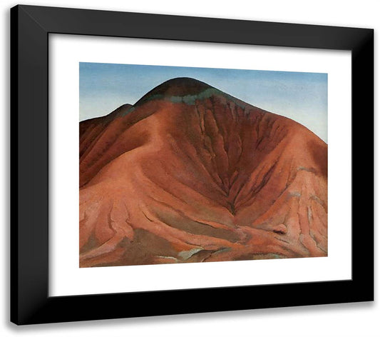 Small Purple Hills 23x20 Black Modern Wood Framed Art Print Poster by O'Keeffe, Georgia