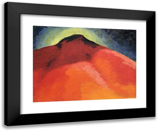 Special 24x20 Black Modern Wood Framed Art Print Poster by O'Keeffe, Georgia
