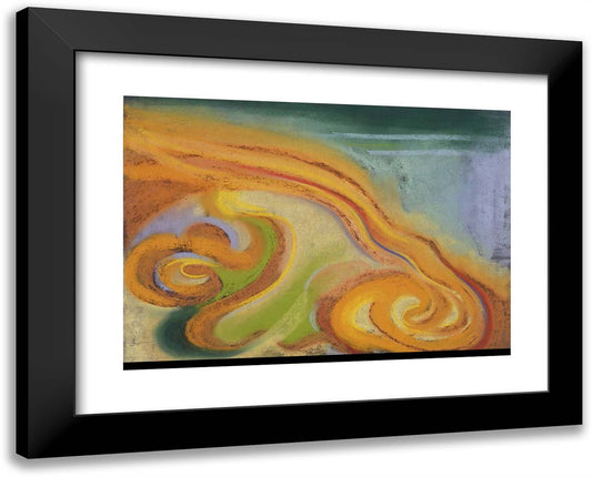 Special No. 32 24x19 Black Modern Wood Framed Art Print Poster by O'Keeffe, Georgia
