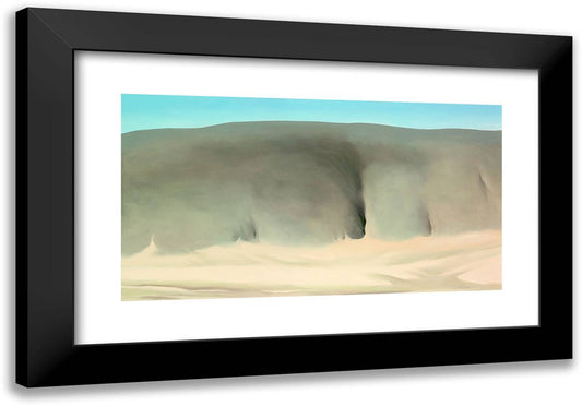 The Black Place 24x17 Black Modern Wood Framed Art Print Poster by O'Keeffe, Georgia