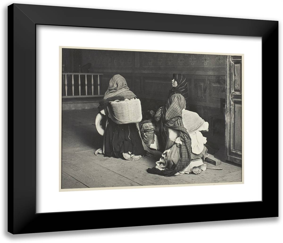 Devotion 23x20 Black Modern Wood Framed Art Print Poster by Abbott, Gordon C.
