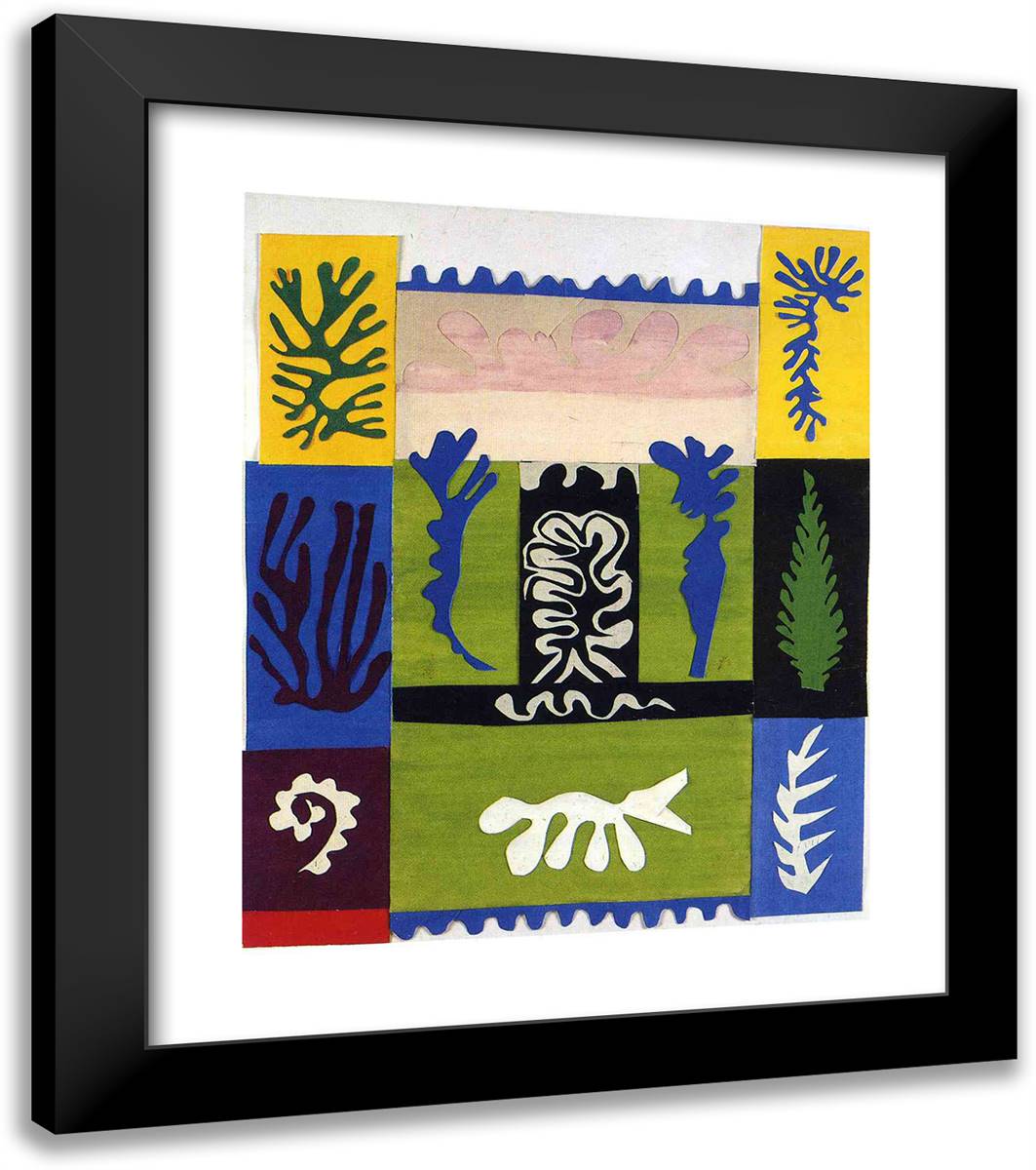 Anfitrite 20x23 Black Modern Wood Framed Art Print Poster by Matisse, Henri