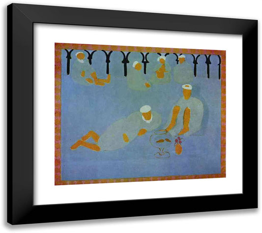 Arabian Coffee House  22x20 Black Modern Wood Framed Art Print Poster by Matisse, Henri