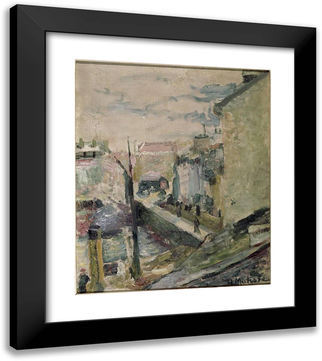 Belle Ile 20x23 Black Modern Wood Framed Art Print Poster by Matisse, Henri