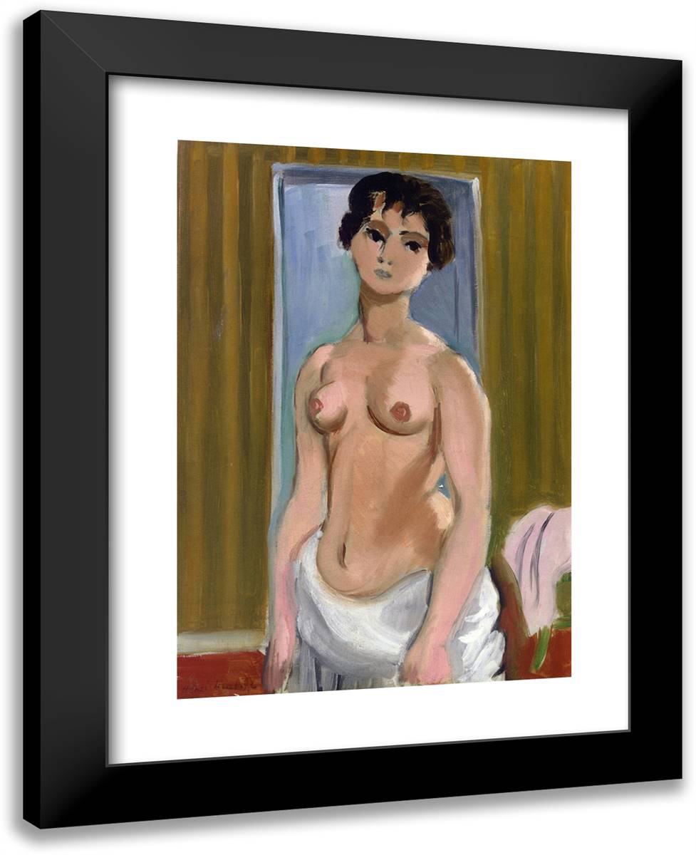 Body of a Girl 19x24 Black Modern Wood Framed Art Print Poster by Matisse, Henri