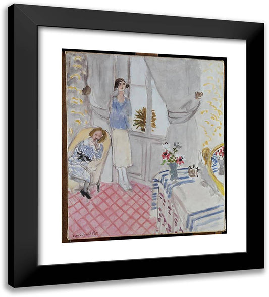 Boudoir 20x22 Black Modern Wood Framed Art Print Poster by Matisse, Henri