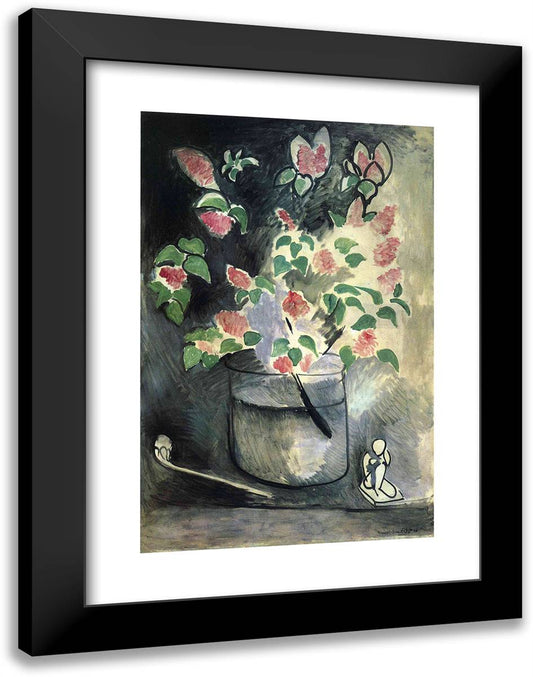 Branch of Lillacs 18x24 Black Modern Wood Framed Art Print Poster by Matisse, Henri