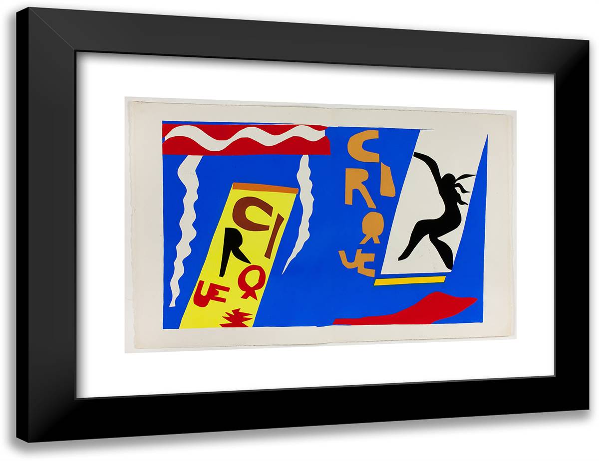 Circus, from Jazz 24x18 Black Modern Wood Framed Art Print Poster by Matisse, Henri