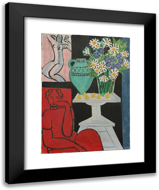 Daisies 20x24 Black Modern Wood Framed Art Print Poster by Matisse, Henri