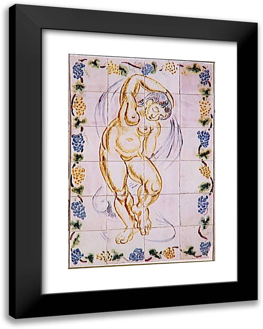 Dancer or Nymph 19x24 Black Modern Wood Framed Art Print Poster by Matisse, Henri