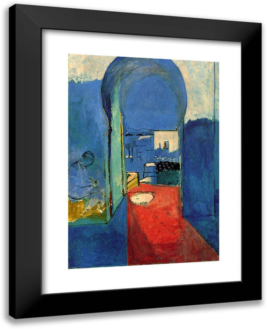 Entrance to the Kasbah 19x24 Black Modern Wood Framed Art Print Poster by Matisse, Henri