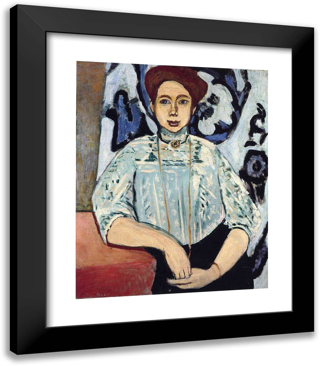 Greta Moll  20x23 Black Modern Wood Framed Art Print Poster by Matisse, Henri