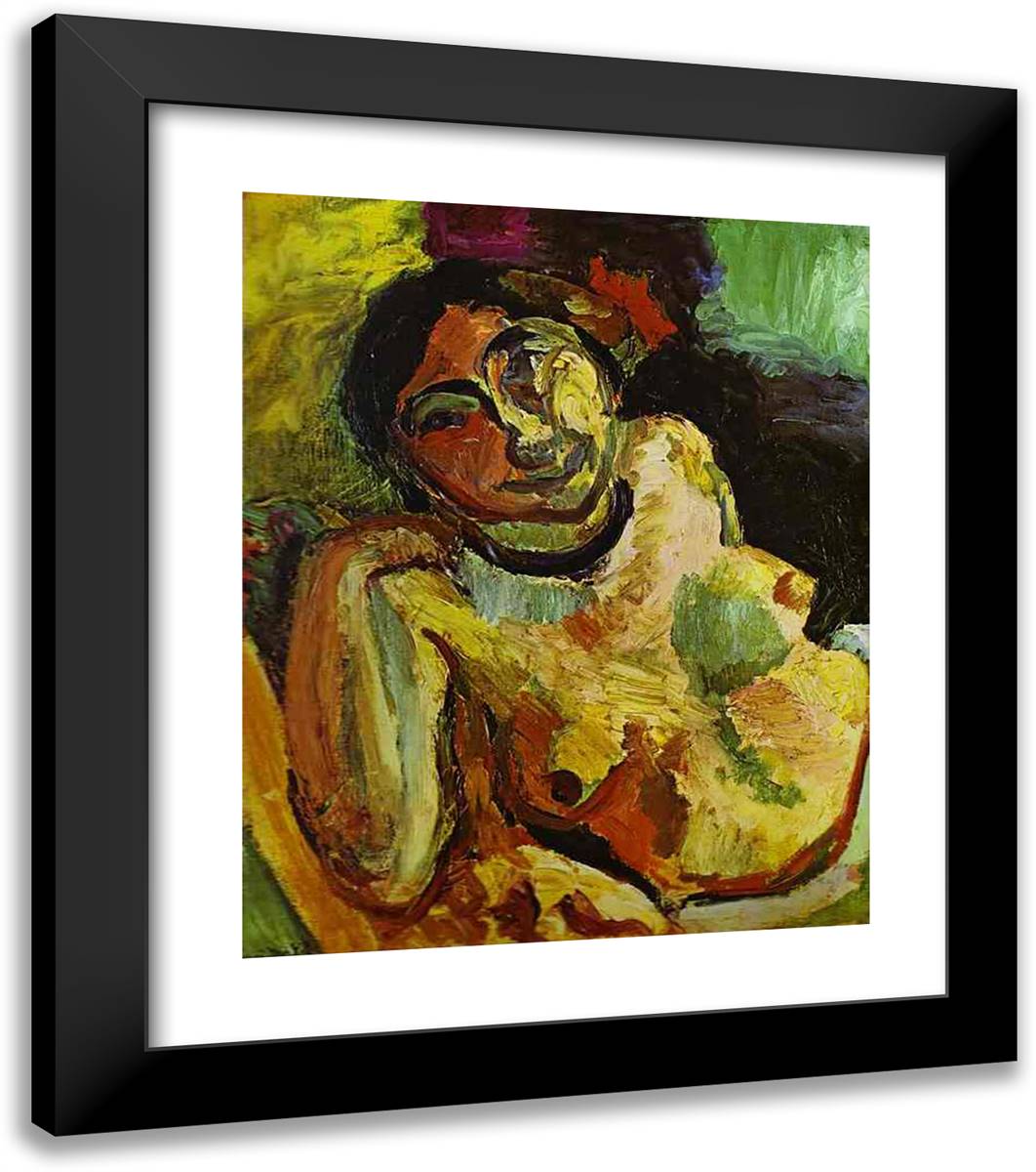 Gypsy 20x23 Black Modern Wood Framed Art Print Poster by Matisse, Henri