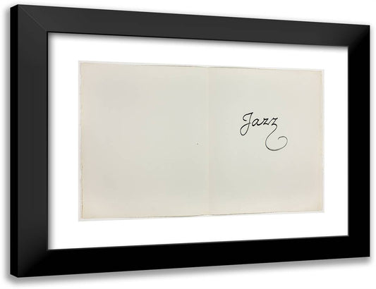 Half Title Page, from Jazz 24x18 Black Modern Wood Framed Art Print Poster by Matisse, Henri