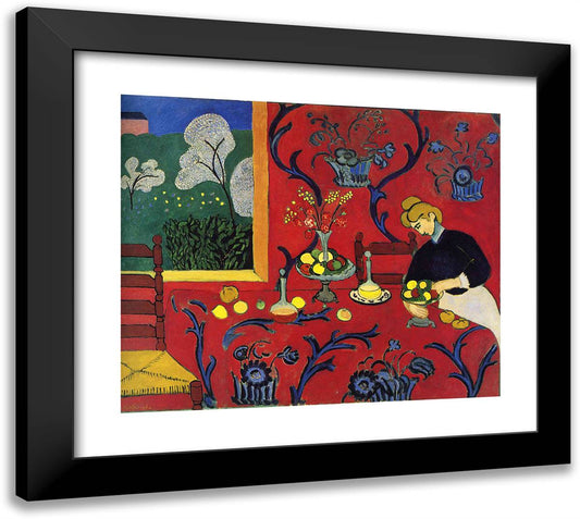Harmony in Red 22x20 Black Modern Wood Framed Art Print Poster by Matisse, Henri