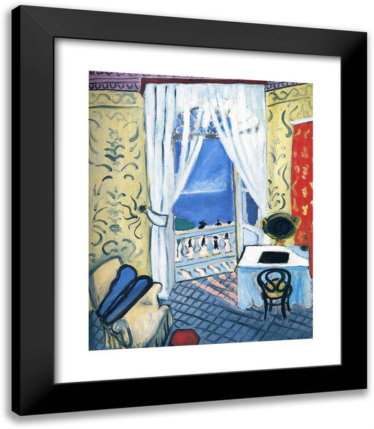 Interior with a VIolin Case 20x23 Black Modern Wood Framed Art Print Poster by Matisse, Henri