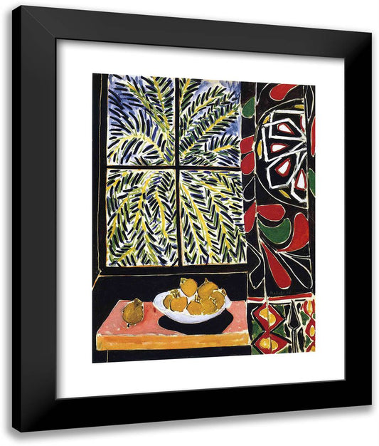 Interior with Egyptian Curtain  20x24 Black Modern Wood Framed Art Print Poster by Matisse, Henri