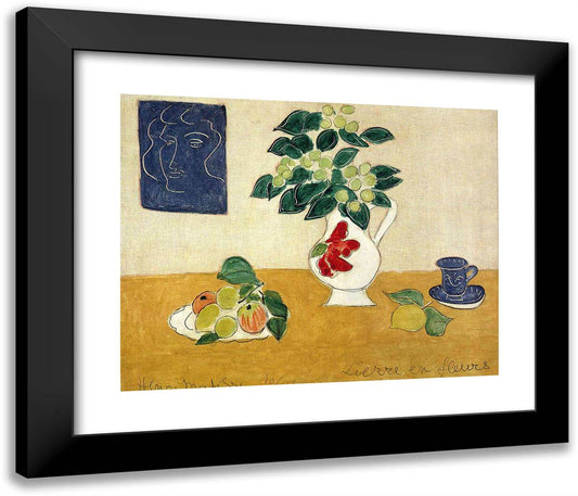 Ivy in Flower 23x20 Black Modern Wood Framed Art Print Poster by Matisse, Henri