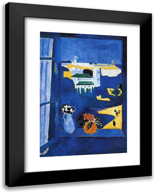 Landscape VIewed from a Window  19x24 Black Modern Wood Framed Art Print Poster by Matisse, Henri