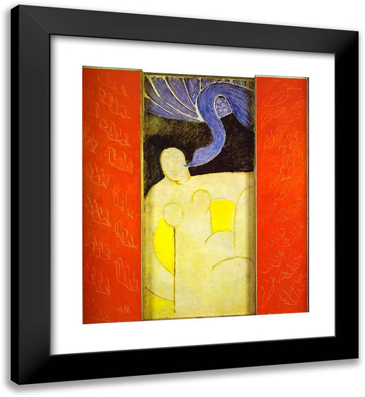Leda and the Swan 20x22 Black Modern Wood Framed Art Print Poster by Matisse, Henri