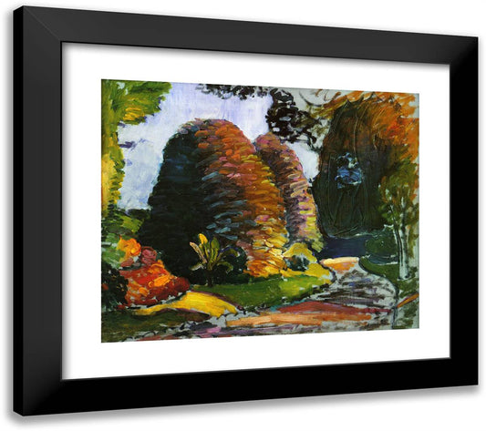 Luxembourg Gardens 23x20 Black Modern Wood Framed Art Print Poster by Matisse, Henri
