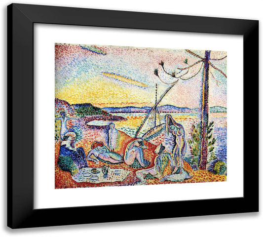 Luxury, Serenity and Pleasure  22x20 Black Modern Wood Framed Art Print Poster by Matisse, Henri