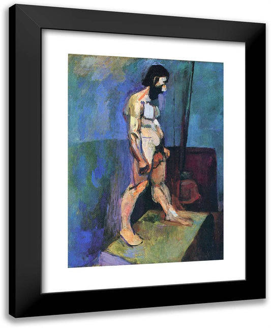 Male Model 19x24 Black Modern Wood Framed Art Print Poster by Matisse, Henri