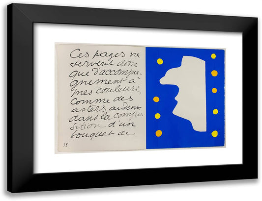 Monsieur Loyal, from Jazz 24x18 Black Modern Wood Framed Art Print Poster by Matisse, Henri