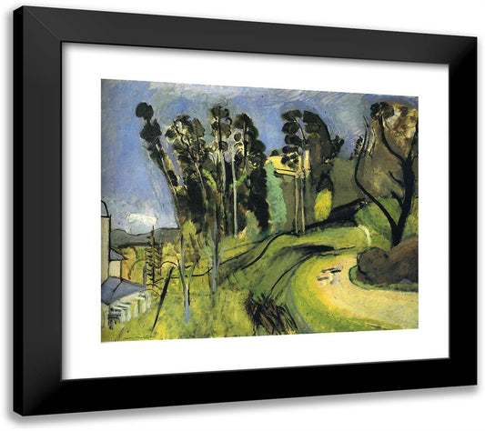 Montalban, Landscape 22x20 Black Modern Wood Framed Art Print Poster by Matisse, Henri
