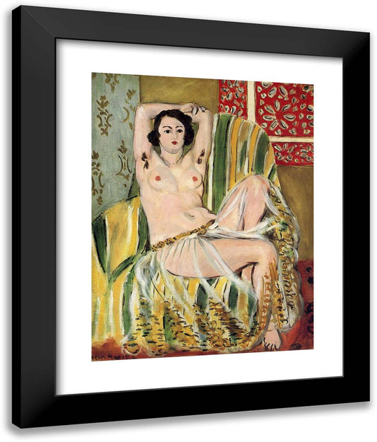 Moorish Woman with Upheld Arms 20x24 Black Modern Wood Framed Art Print Poster by Matisse, Henri