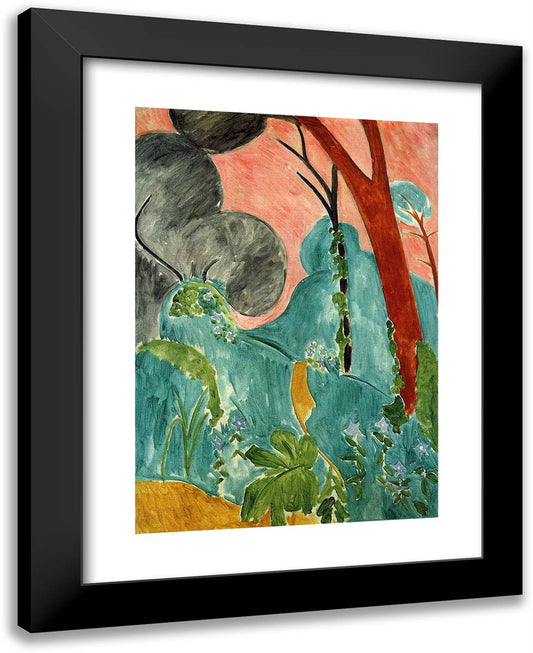 Moraccan Garden 19x24 Black Modern Wood Framed Art Print Poster by Matisse, Henri