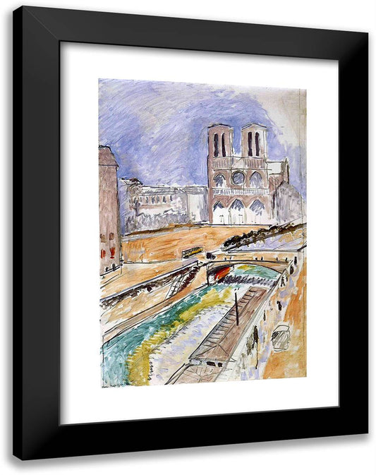 Notre Dame 18x24 Black Modern Wood Framed Art Print Poster by Matisse, Henri