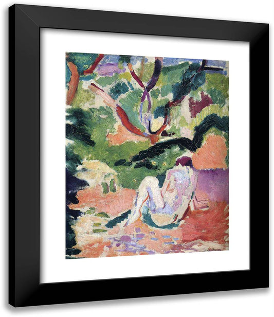 Nude in a Wood  20x24 Black Modern Wood Framed Art Print Poster by Matisse, Henri