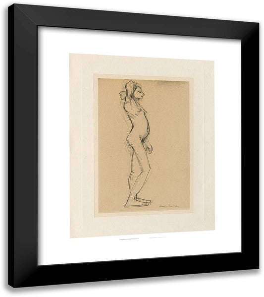 Nude in Profile 20x23 Black Modern Wood Framed Art Print Poster by Matisse, Henri