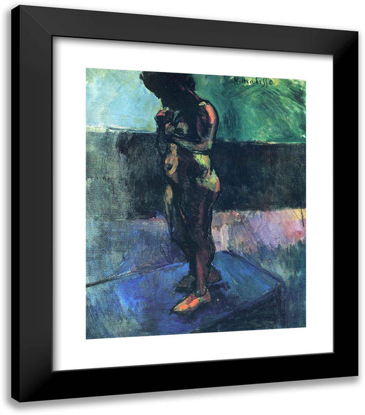 Nude Wearing Red Shoes  20x23 Black Modern Wood Framed Art Print Poster by Matisse, Henri