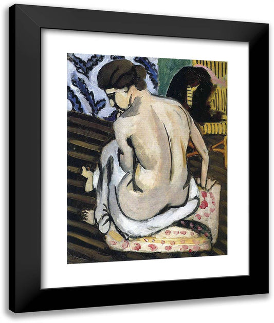 Nude's Back 20x24 Black Modern Wood Framed Art Print Poster by Matisse, Henri