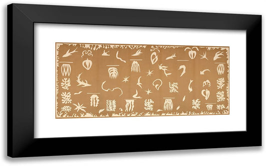 Ocaanie - La Mer (Oceania - the Sea) 24x15 Black Modern Wood Framed Art Print Poster by Matisse, Henri