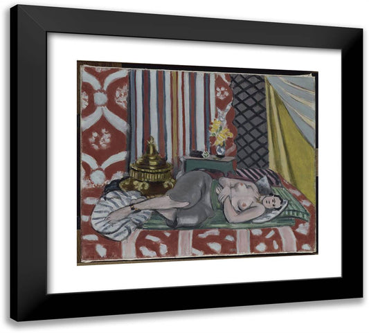Odalisque in Grey Culottes  22x20 Black Modern Wood Framed Art Print Poster by Matisse, Henri
