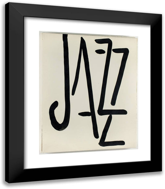 Paper Wrapper, from Jazz 20x23 Black Modern Wood Framed Art Print Poster by Matisse, Henri