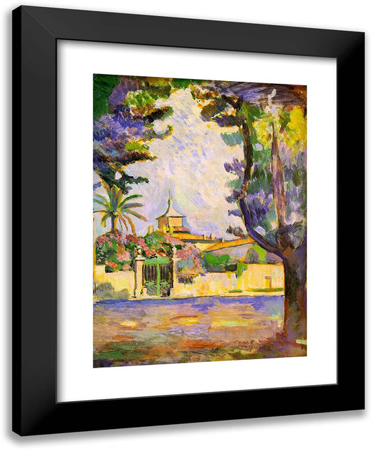 Place Des Lices, St. Tropez 19x24 Black Modern Wood Framed Art Print Poster by Matisse, Henri