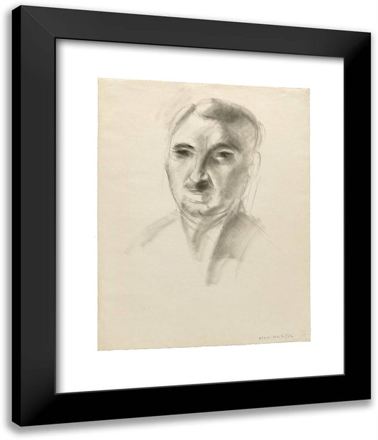 Portrait of John Dewey 20x24 Black Modern Wood Framed Art Print Poster by Matisse, Henri